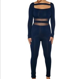 Naked Wardrobe size M Jumpsuit Navy Blue